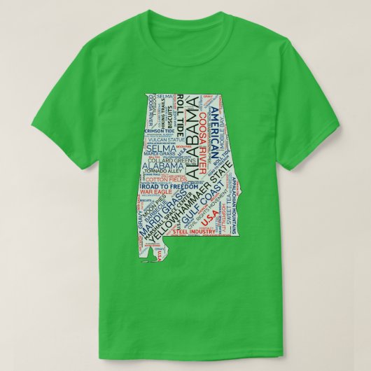 アラバマ・アドベンチャーズTシャツ Tシャツ (デザイン正面)