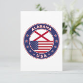 アラバマ、アラバマTシャツ、アラバマのステッカー カード (スタンド正面)