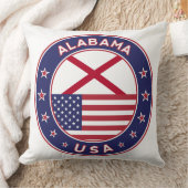 アラバマ、アラバマTシャツ、アラバマのステッカー クッション (ブランケット)