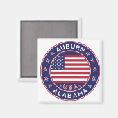 アラバマ，オーバーン マグネット (正面/裏面)