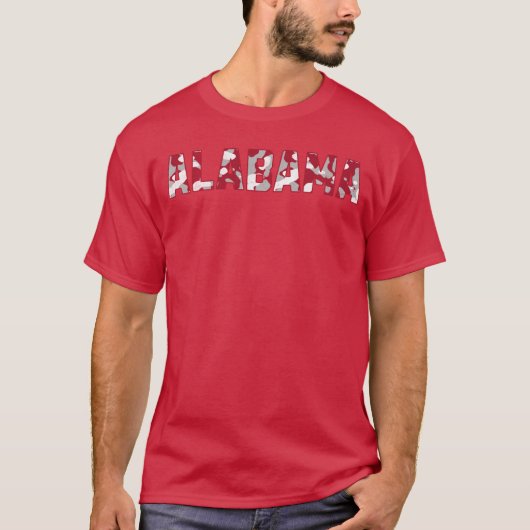 アラバマ カモフラワー ロングスリーブ Tシャツ (正面)