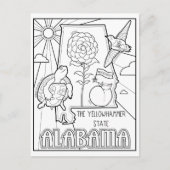 アラバマ カラー ミー コラージュ ポストカード (正面)