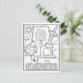 アラバマ カラー ミー コラージュ ポストカード (スタンド正面)