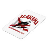 アラバマ,ザイエローファーマー州 マグネット (左側)