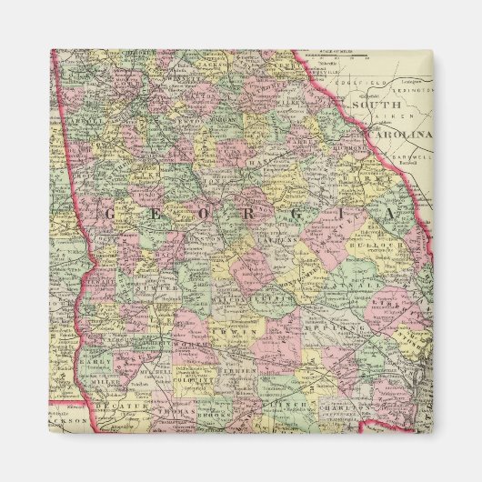 アラバマ，ジョージア マグネット (正面)