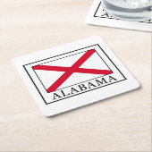アラバマ スクエアペーパーコースター (アングル)