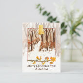 アラバマ・ツリーズのウィンター・スノーより、メリー・クリスマス シーズンポストカード (スタンド正面)