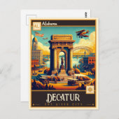 アラバマ,デカトール |ヴィンテージ ポストカード (正面/裏面)
