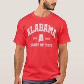 アラバマ，ハート・オブ・ディキシー Tシャツ (正面)