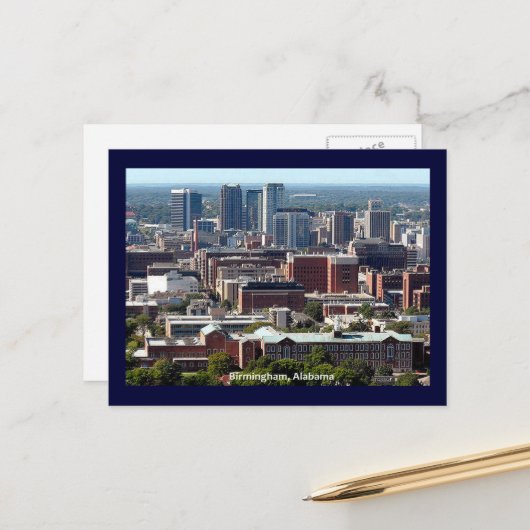 アラバマ，バーミンガム ポストカード (正面/裏面インサイチュ)