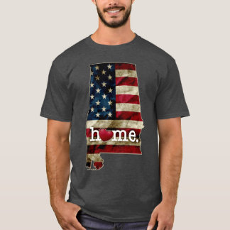 アラバマ ファン ギフト 州旗 アメリカ 米国 愛するアラバマ Tシャツ