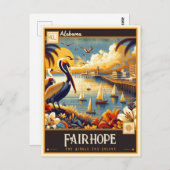 アラバマ,フェアホープ |ヴィンテージ ポストカード (正面/裏面)