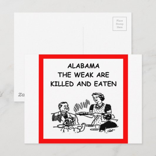 アラバマ ポストカード (正面/裏面)