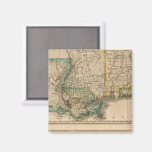 アラバマ、ミシシッピ、ルイジアナ マグネット (正面/裏面)