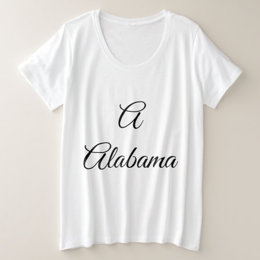 アラバマ モノグラム プラスサイズTシャツ (デザイン正面)