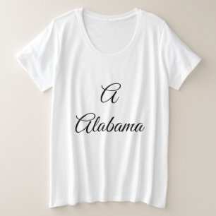 アラバマ・モノグラム プラスサイズTシャツ