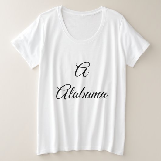 アラバマ・モノグラム プラスサイズTシャツ (デザイン正面)