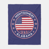 アラバマ，モンゴメリ フリースブランケット (正面)