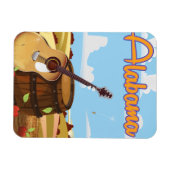 アラバマ・ヴィンテージ旅行ポスター マグネット (横)