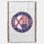 アラバマ，米国州，アラバマ スローブランケット (正面縦)