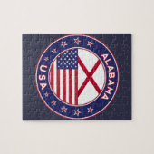 アラバマ，米国州，アラバマTシャツ，アラバマ ジグソーパズル (横)