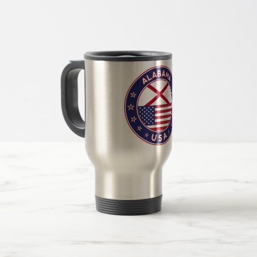 アラバマ,米国州,アラバマTシャツ,アラバマ トラベルマグ (正面左)