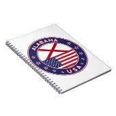 アラバマ，米国州，アラバマTシャツ，アラバマ ノートブック (右側)