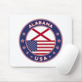 アラバマ，米国州，アラバマTシャツ，アラバマ マウスパッド (マウス)