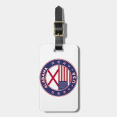 アラバマ，米国州，アラバマTシャツ，アラバマ ラゲッジタグ (正面縦)