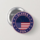 アラバマ，米国州，アラバマTシャツ 缶バッジ (正面&裏面)