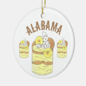 アラバマALバナナプディングソウルフードデザート セラミックオーナメント (左)