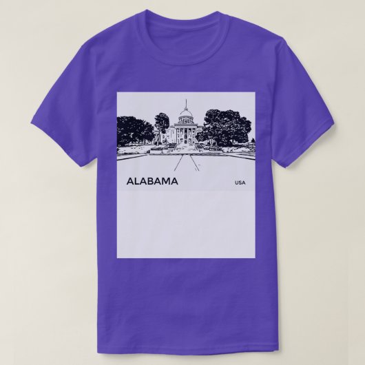 アラバマUSA Tシャツ (デザイン正面)