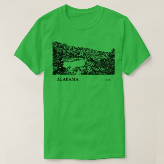 アラバマUSA Tシャツ6 Tシャツ (デザイン正面)