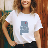 アラバ生まれマと浮き上がり |編集可能カラー州マップ スウェットシャツ