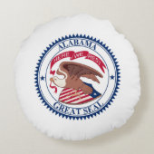 アラバ素晴らしマ1868年印 ラウンドクッション (裏面)