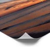 アラバ飛んでいるマ州ドーフィン島サンライズのペリカン ポスター (角)