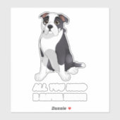 アラパハアラパハブルーブラッドブルドッグアラパハブルドッグ シール (シート)