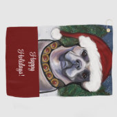 アラパハブルーブラッドブルドッグ ゴルフタオル (横)