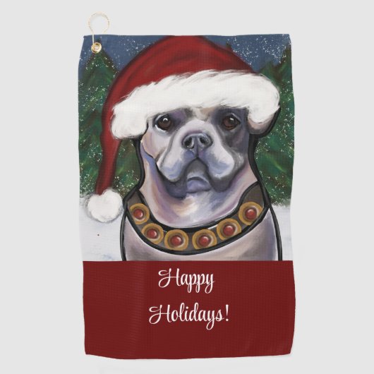 アラパハブルーブラッドブルドッグ ゴルフタオル (正面)