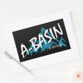 アラパホベイスンコロラドマウンテンズ 長方形シール (封筒)