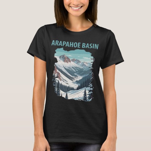 アラパホーベイスン ピークス 雪の旅 Tシャツ (正面)