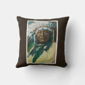 アラパホー族のインディアンの酋長PortraitColorado クッション (裏面)