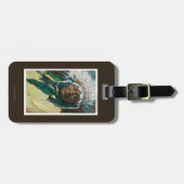 アラパホー族のインディアンの酋長PortraitColorado ラゲッジタグ (正面横)