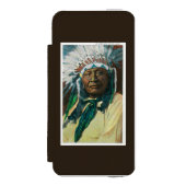 アラパホー族のインディアンの酋長PortraitColorado Incipio iPhoneウォレットケース (フォリオ 正面)