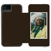 アラパホー族のインディアンの酋長PortraitColorado Incipio iPhoneウォレットケース (フォリオオープン)