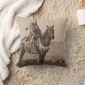 アラパホー族のネイティブアメリカン クッション (ブランケット)