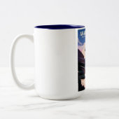 アラパホ盆地、ホワイトリバー国立森林スキー ツートーンマグカップ (左)