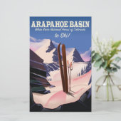 アラパホ盆地、ホワイトリバー国立森林スキー 便箋 (スタンド正面)