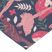 アラパロットレッドピンクスケッチトロピカルパタ離れーン ショートテーブルランナー (コーナー)