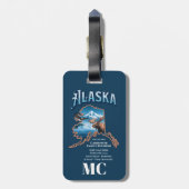 アラパーソナライズされたスカクルーズバケーション懇親会 ラゲッジタグ (裏面縦)
